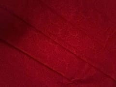 Red Leaves Cotton Cambric Fabric