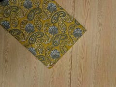 Yellow Floral Cotton Cambric Rapid Fabric