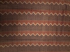 Red Chevron Cotton Cambric Fabric
