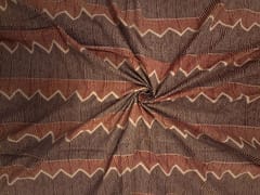 Red Chevron Cotton Cambric Fabric