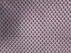 White & Purple Floral Cotton Cambric Fabric