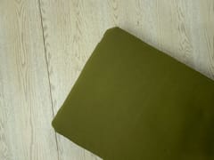 Olive Green Plain Dyed Cotton Flex Fabric