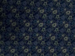 Blue Floral Cotton Cambric Fabric