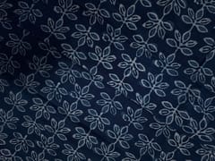 Indigo Floral Cotton Cambric Fabric
