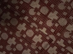Maroon Geometric Cotton Cambric Fabric