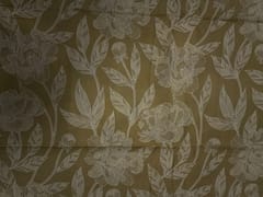 Beige Floral Cotton Cambric Fabric