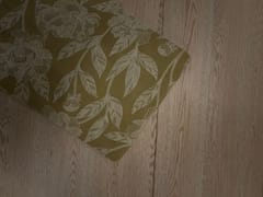Beige Floral Cotton Cambric Fabric
