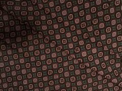 Brown & Red Floral Cotton Cambric Fabric