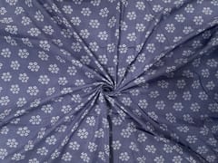Lilac Floral Cotton Cambric Fabric