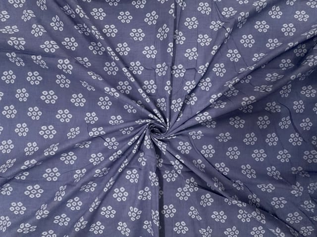 Lilac Floral Cotton Cambric Fabric