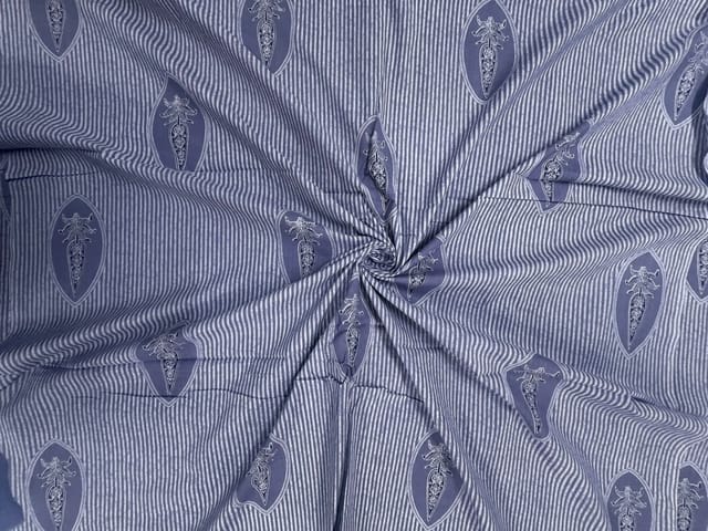 Lilac Floral Cotton Cambric Fabric