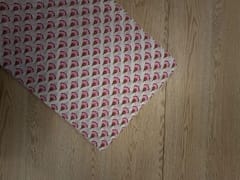 White & Pink Floral Cotton Cambric Fabric