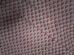 White & Pink Floral Cotton Cambric Fabric