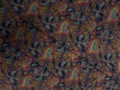 Lilac Floral Cotton Cambric Fabric
