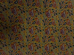 Yellow Floral Cotton Cambric Fabric