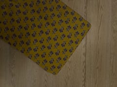 Yellow Floral Cotton Cambric Fabric