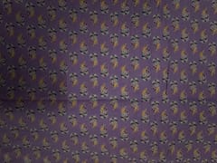 Lilac Floral Cotton Cambric Fabric