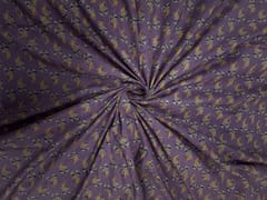 Lilac Floral Cotton Cambric Fabric