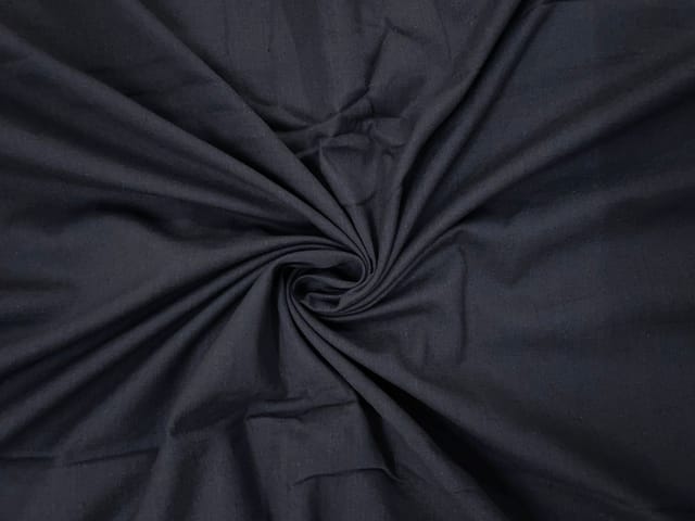 Grey Plain Dyed Cotton Flex Fabric