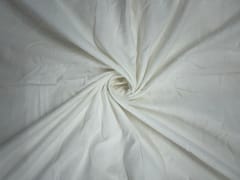 White Plain Dyed Cotton Flex Fabric