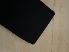 Black Plain Dyed Cotton Flex Fabric