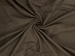 Dark Brown Plain Dyed Cotton Flex Fabric