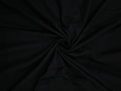 Black Plain Dyed Cotton Flex Fabric