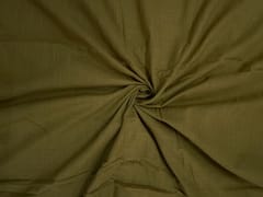Mustard Plain Dyed Cotton Slub Fabric