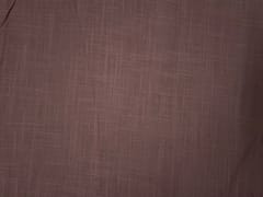 Brown Plain Dyed Cotton Slub Fabric