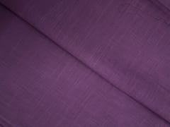 Dark Lilac Plain Dyed Cotton Slub Fabric