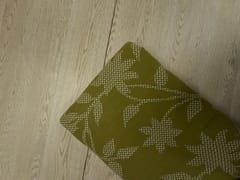 Mustard Floral Cotton Slub Fabric