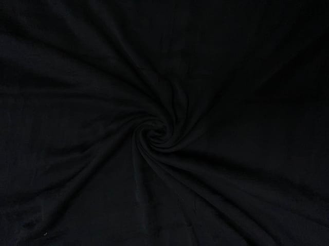 Black Flat Chiffon Fabric