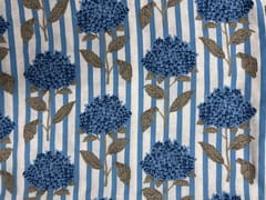 White Blue Floral Cotton Ed Fabric Fabric