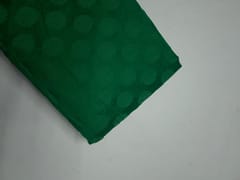 Green Floral Self Chanderi Fabric