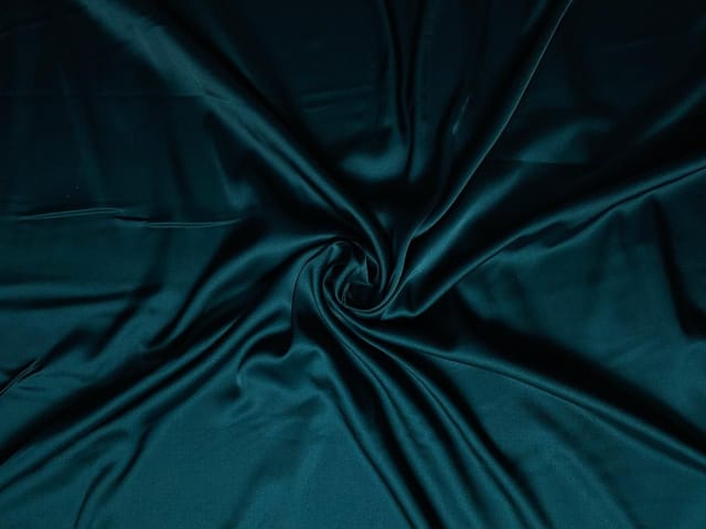 Bottle Green Armani Satin Lycra Fabric