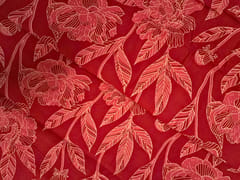 Red Floral Cotton Cambric Fabric
