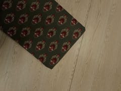 Brown & Red Floral Cotton Cambric Fabric