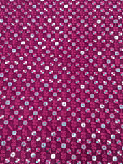 Rani Pink Georgette Fabric With Embroidery and Sequins Work