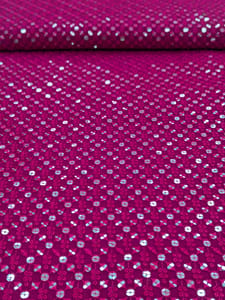 Rani Pink Georgette Fabric With Embroidery and Sequins Work