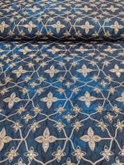 Teal Blue Poly Fabric