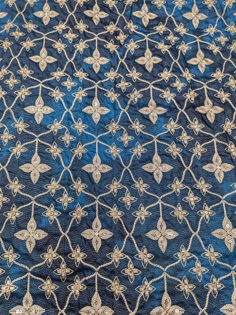 Teal Blue Poly Fabric