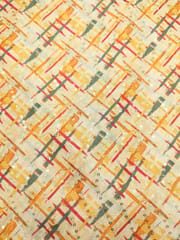 Yellow Multi Colour Digital Printed Fabric