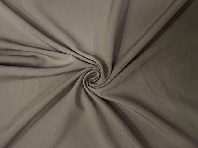 Light Beige Plain Barbie Crepe Fabric