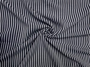 Black & White Stripes Linen Fabric