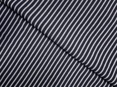 Black & White Stripes Linen Fabric