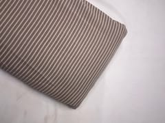 Light Brown & White Stripes Linen Fabric