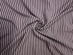 Lilac & White Stripes Linen Fabric