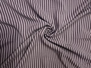 Lilac & White Stripes Linen Fabric