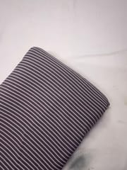 Lilac & White Stripes Linen Fabric