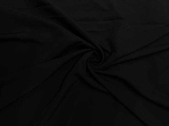 Black Plain Premium Imported Korean Lachka Fabric
